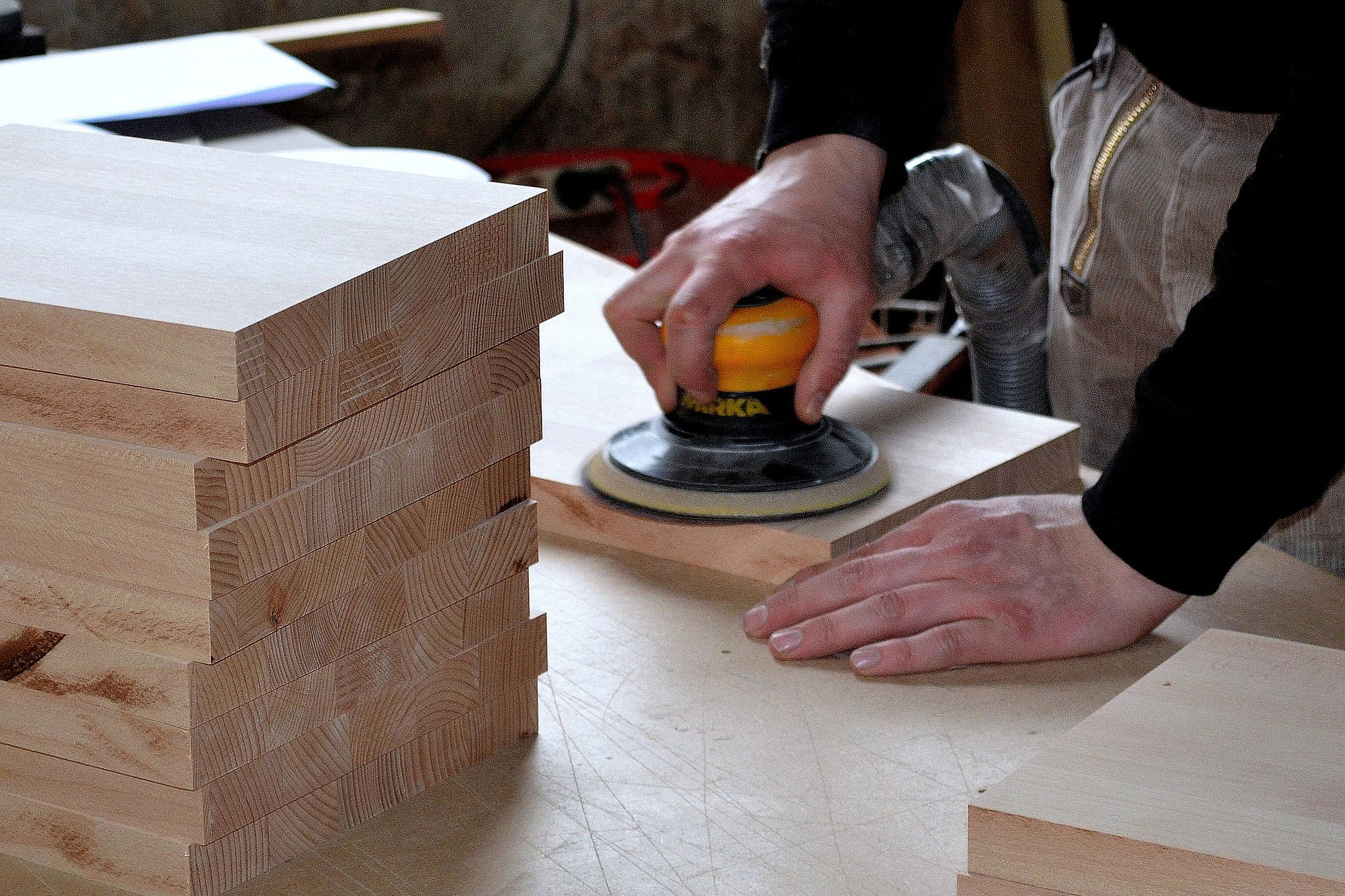 Jocs de fusta gegants a Tarragona, procés fabricació Taller Vincdebosc